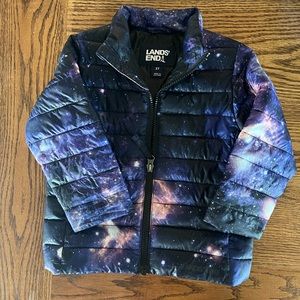 Unisex Toddlers Lands End Galaxy Print Primaloft Winter Coat